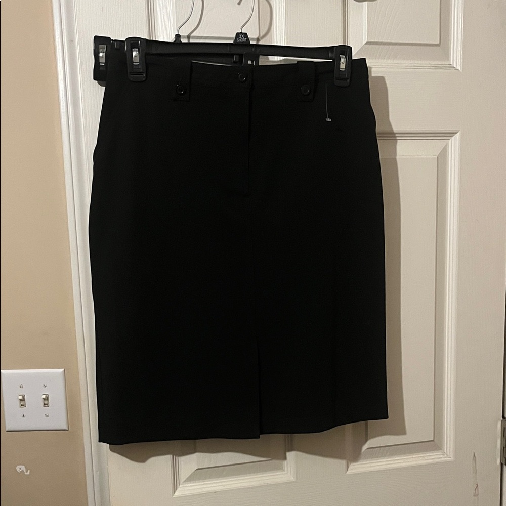 Hagger Black Pencil Skirt for Women